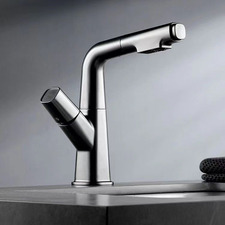 Widespread Sink Faucet Modern Faucet with Single Knob Handle