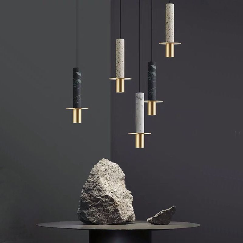 Nordic Modern Marble Pendant Lamp Bar Restaurant LED Marble Hanging Light