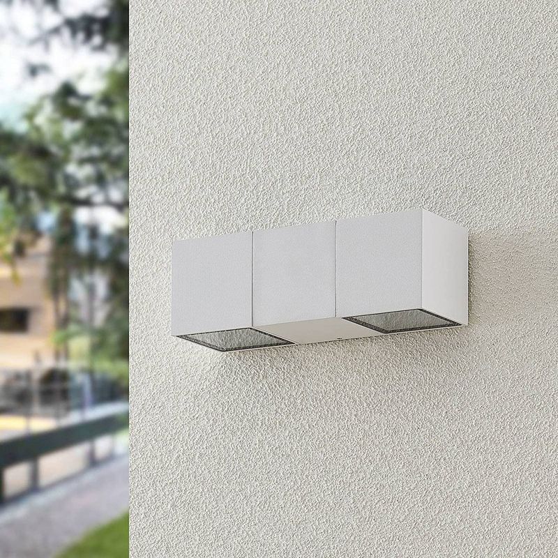 Rectangular Shape Wall Lamp Modern Style Metal 4 Lights Wall Light in White/Black