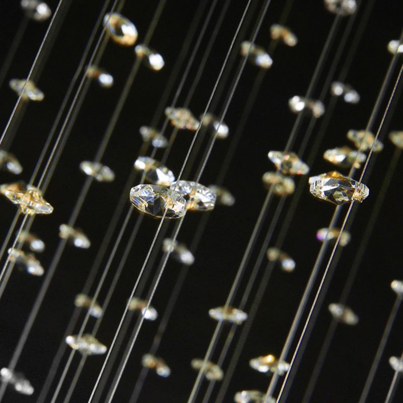 Droplet Hanging Light Fixtures Modern Simplicity Stainless Steel Ceiling Pendant for Stairwell