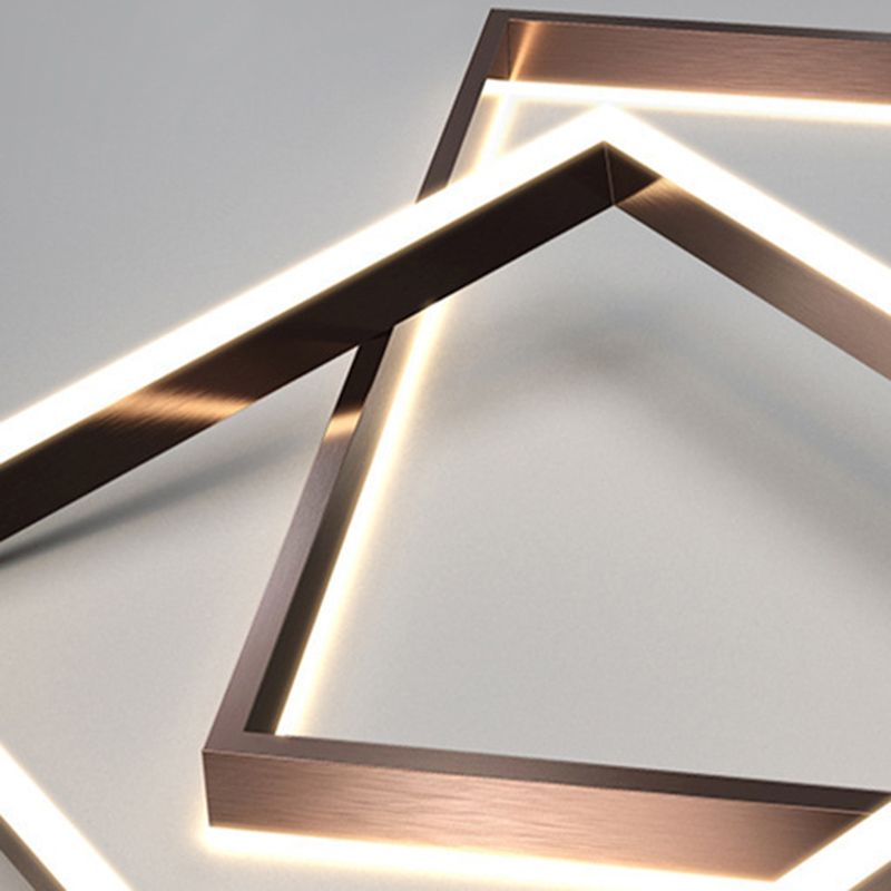 Luz de lámpara LED de estilo moderno de lámpara de lámpara de aluminio múltiples niveles de suspensión Luz