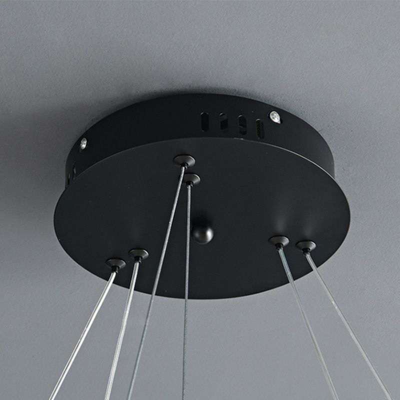 Postmodern Chandelier Pendant Light Round Suspension Light for Living Room Dining Room