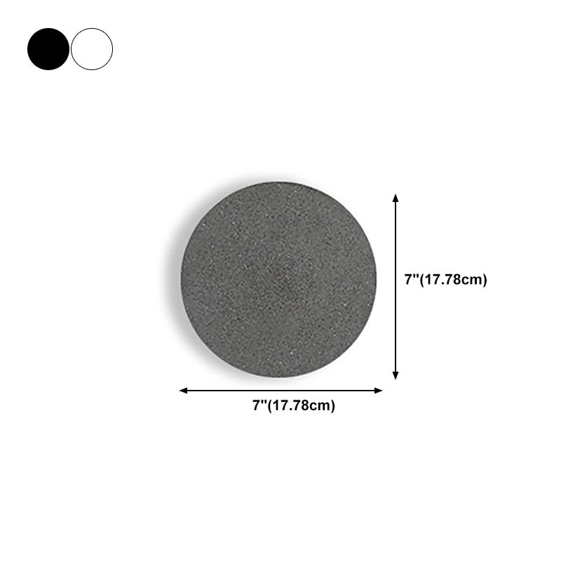 Concrete Circular Wall Sconce Simplicity Living Room LED Wall Lamp