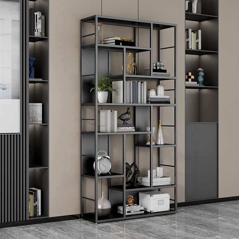 11.81"W Bookcase Contemporary Style Open Back Bookshelf for Home Office