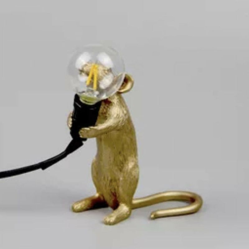Lampada da letto per lampadina per lampadina per lampadina nuda decorativa con base per mouse