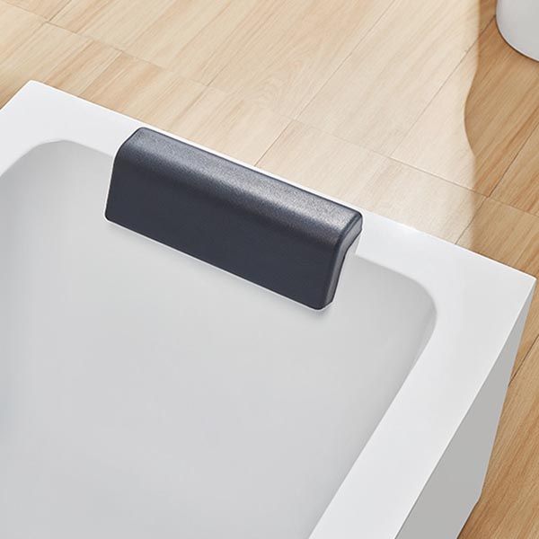 Modern Freestanding Rectangular Bath Tub Acrylic Home Bathtub in White