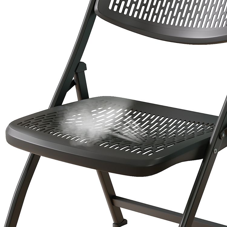 Chaise d'intérieur et d'extérieur moderne, chaise d'appoint pliante en métal à dossier ouvert, pour la maison