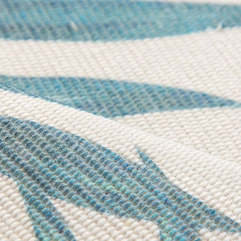 Multi-Color Palm Leaf Rug Cotton Bohemia Rug Machine Washable Carpet for Room