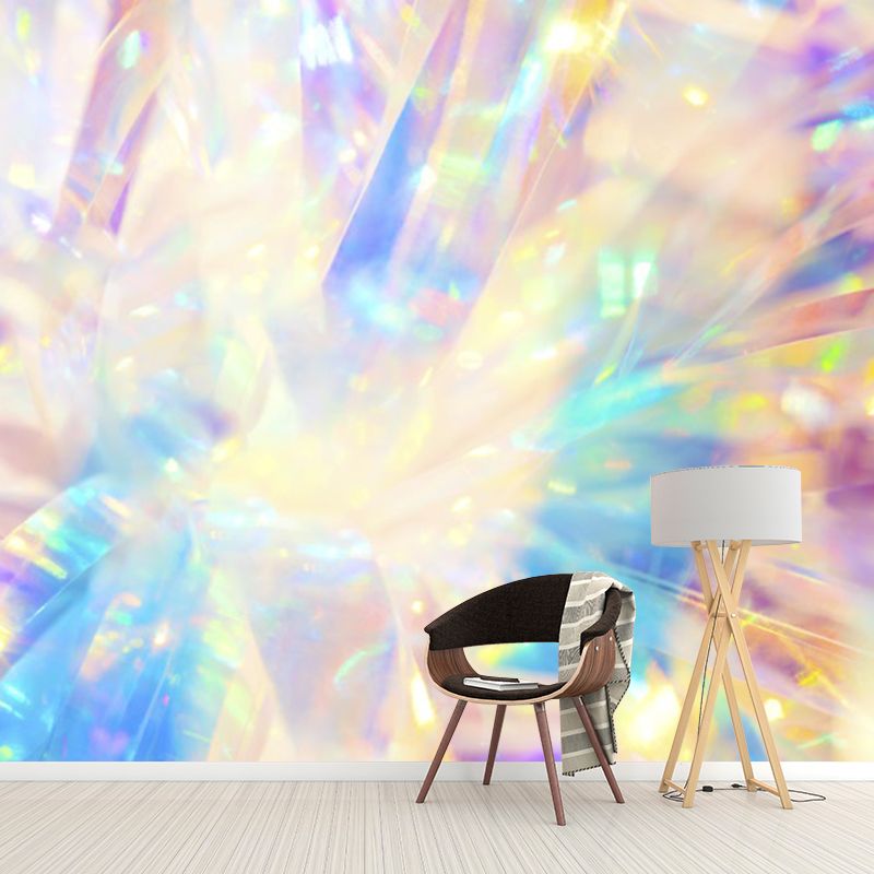 Illustration Color Abstract Patern Mural Decals for Indoor Wall, Yellow, Made to Measure