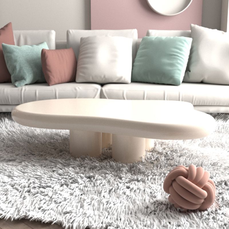 35" Wide Contemporary Coffee Table Wooden Coffee Cocktail Table