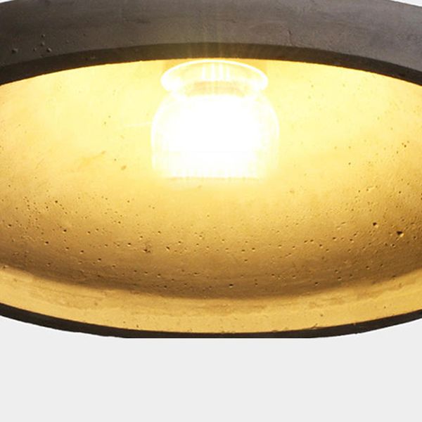 Grey Cement Pendant Light Modernist Suspension Pendant for Bedroom Foyer