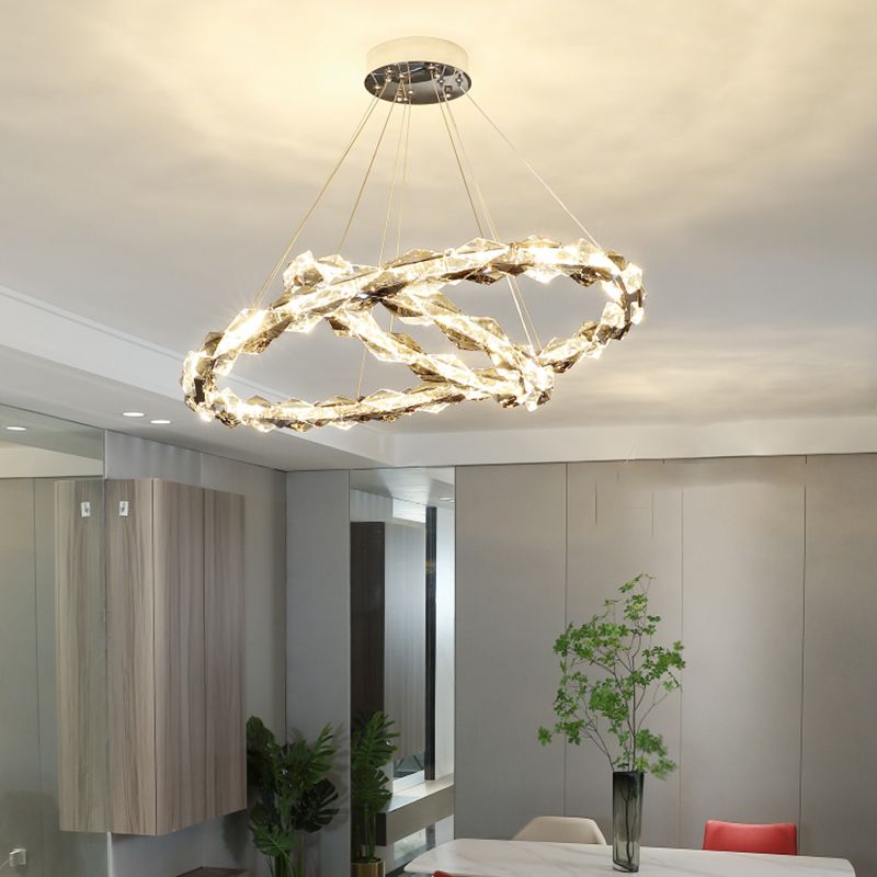 Chandeliers modernes pour la salle à manger Circular Chandelier suspendu plafonniers