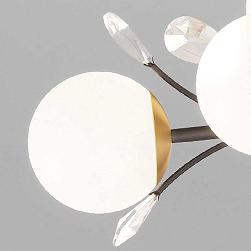 Moderne kroonluchter hanger lichte bollen kroonluchter hanglamp glazen globe kroonluchter