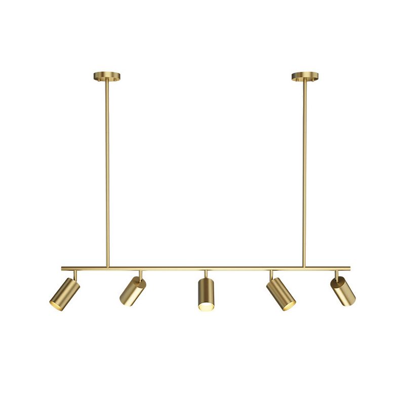 Contemporary Golden Ceiling Light LED Metal Kitchen Island Lighting for Dining Room