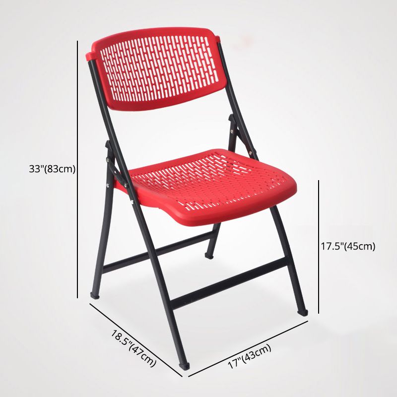 Chaise d'intérieur et d'extérieur moderne en métal et plastique, chaise d'appoint de salle à manger à dossier ouvert sans accoudoirs