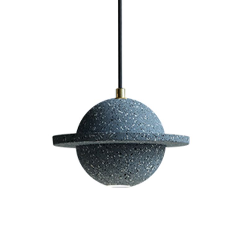 Stone Hanging Light Fixture Modern Style Pendant Lamp with Acrylic Shade for Bedroom