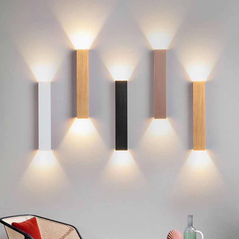 Metal Rectangle Wall Mount Lamp Simple Wall Mounted Light Fixture