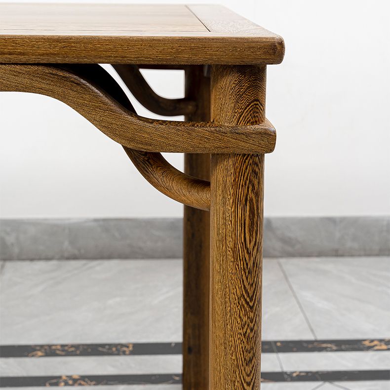 Traditional Style Solid Wood Dining Set with Rectangle Shape Table and 4 Legs Base