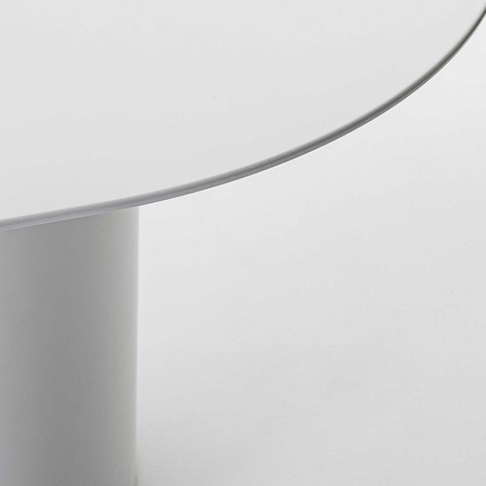 Mesa de comedor de madera maciza ovalada Mesa de comedor moderna con base de pedestal doble