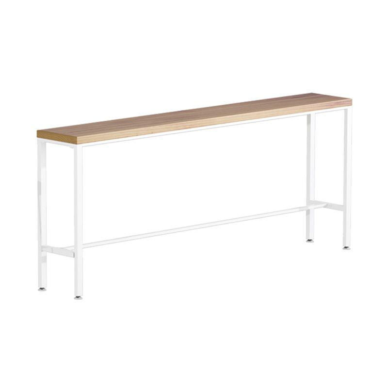Indoor Contemporary Bar Dining Table Rectangle Solid Wood Bar Table