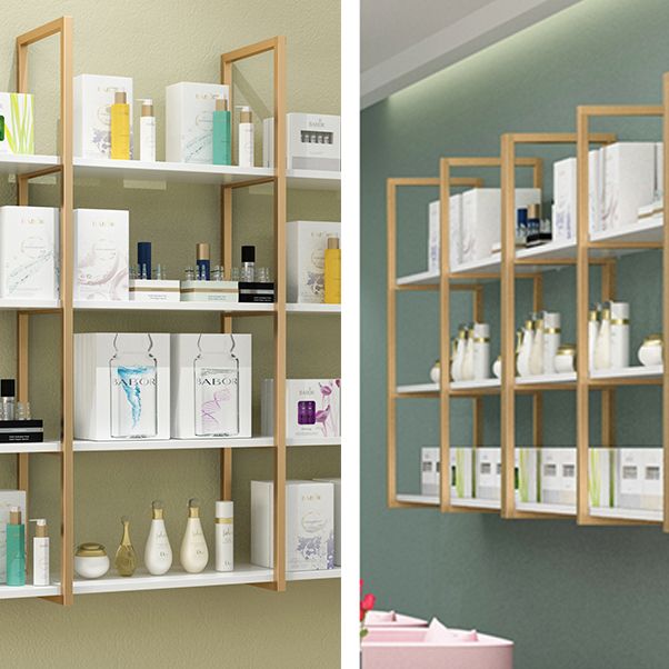 10.63 "W libreria in stile glam a parete in stile glam per la sala da studio degli uffici domestici