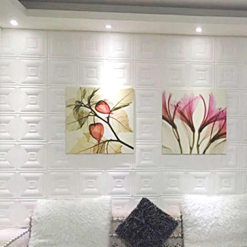 3D Wall Plate Gorgeous Style Simple Home Living Room Wall Panel (10-Pack)