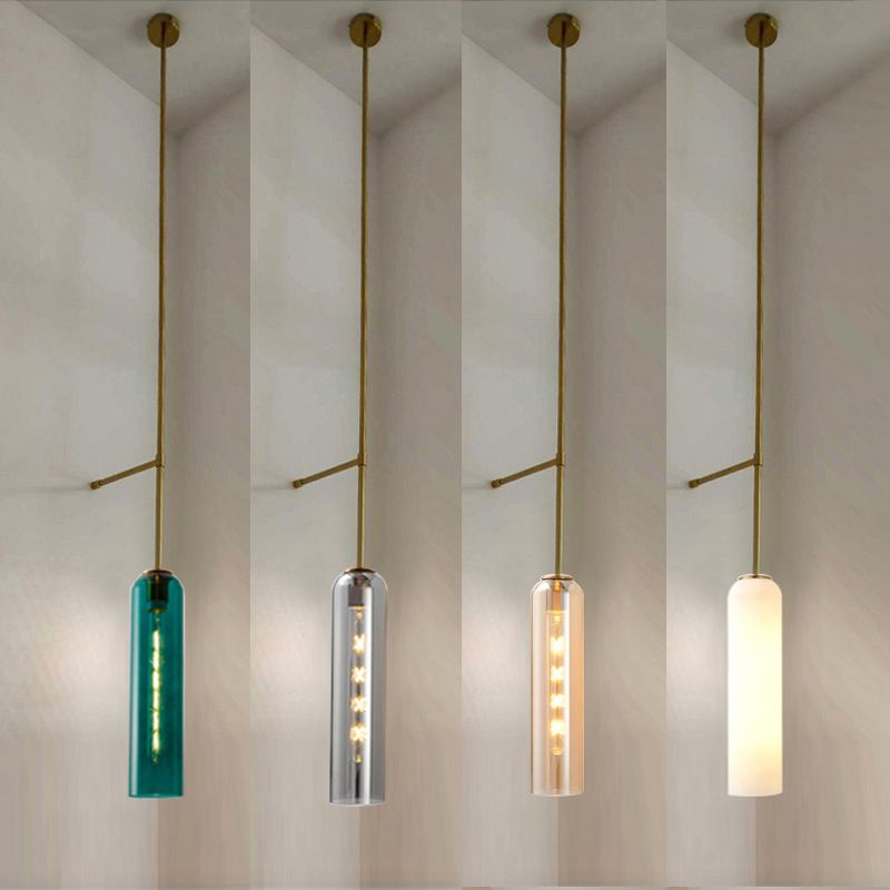 Glass Geometric Wall Sconce Simple 1 Light Wall Mounted Light Fixture