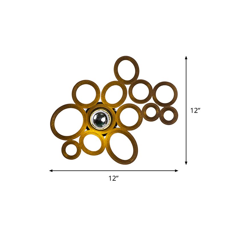 Koffiebubbelring SCONCE LICHT MODERNE STYLE 1 lamp houten wandverlichting ideeën voor woonkamer
