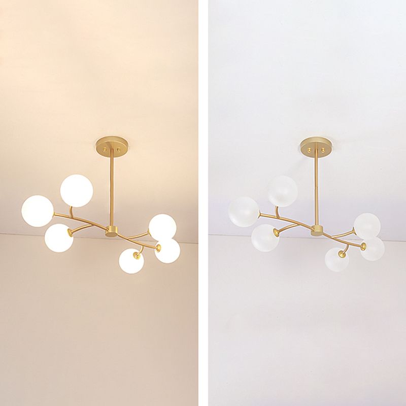 Modern Style Spherical Shape Island Lighting Ideas Glass Island Lighting Fixtures