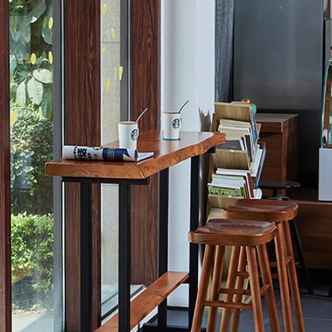 Rectangle Bar Height Pub Table Industrial Pub Height Dining Table