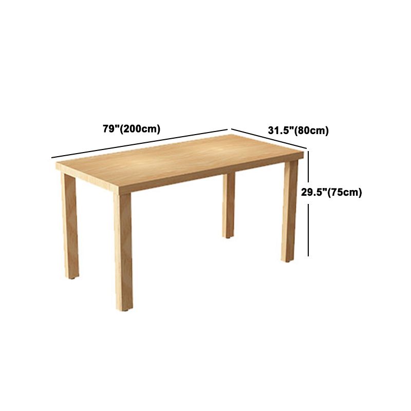 Traditional Dining Table Set 1/2/5 Pieces Rectangle Solid Wood Natural Dinette Set