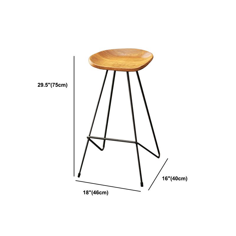 Industrial 1/2/4/7 Pieces Solid Wood Bar Table Set Fixed Bistro Set