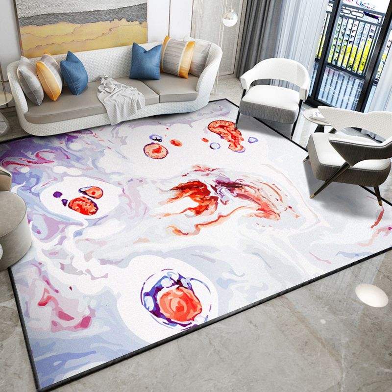 Dazzling Modern Rug Multicolor Abstract Print Rug Non-Slip Machine Washable Stain Resistant Rug for Drawing Room