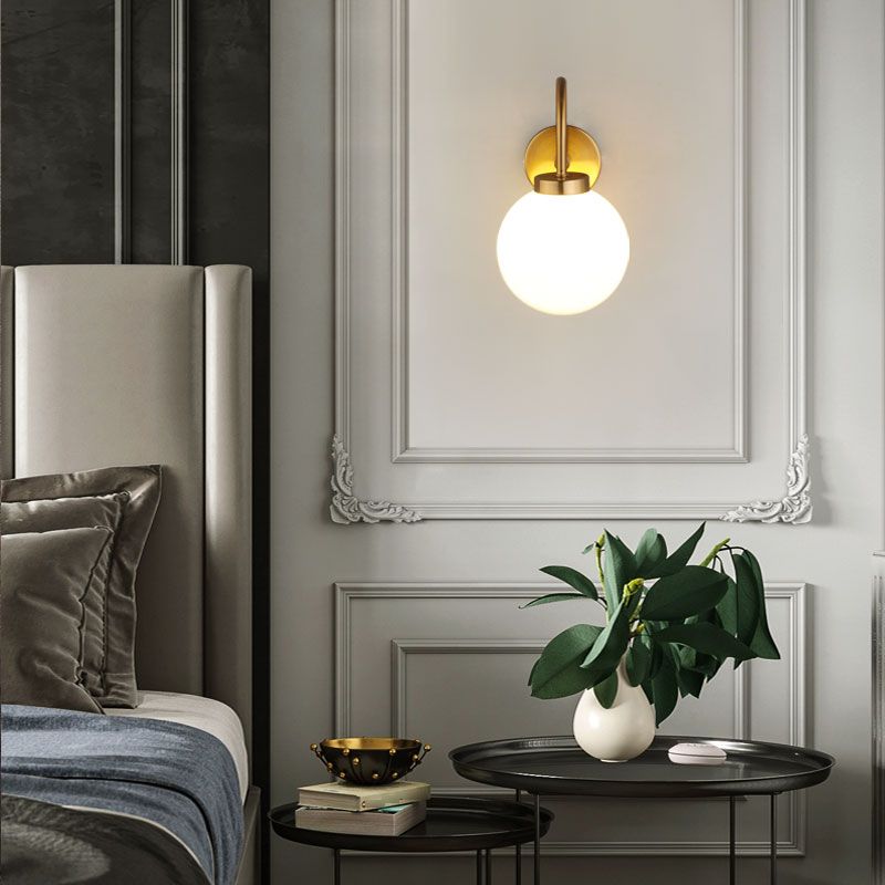 Forma de la bola Luz de pared de estilo moderno lámpara de montaje de pared de luz simple