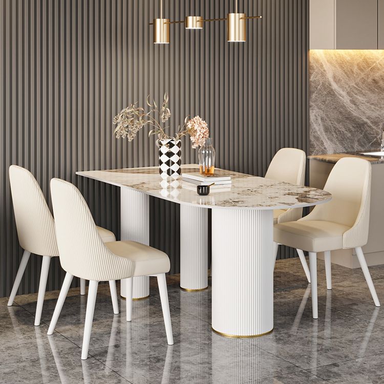 Free Form Stone Dining Table Modern Dining Table for Kitchen
