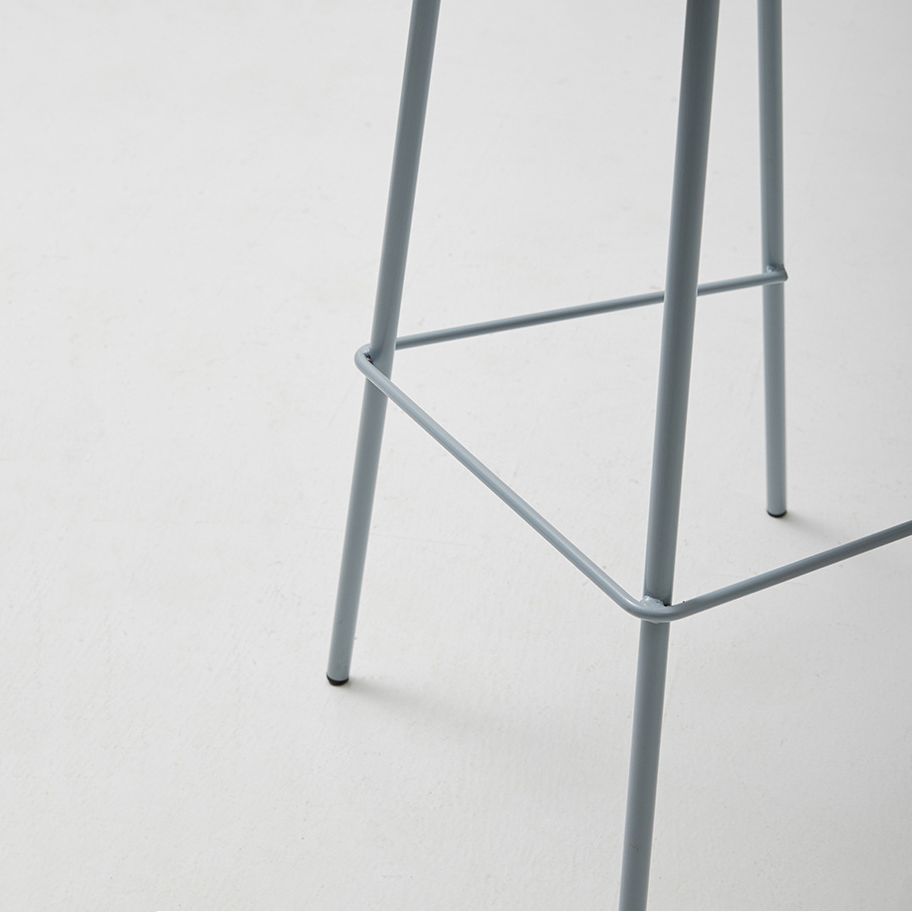 Modern Style PU Leather Bar-stool Square Seat Counter Bar Stool with Metal Legs