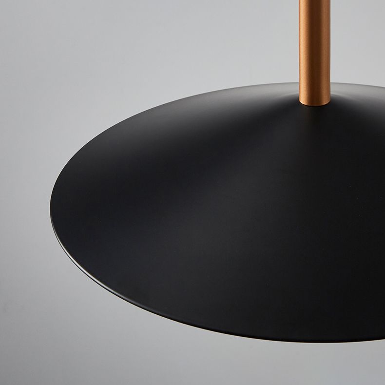 Cone Shape Hanging Lighting Postmodern Style Metal 1 Light Pendant Lamp for Bedside