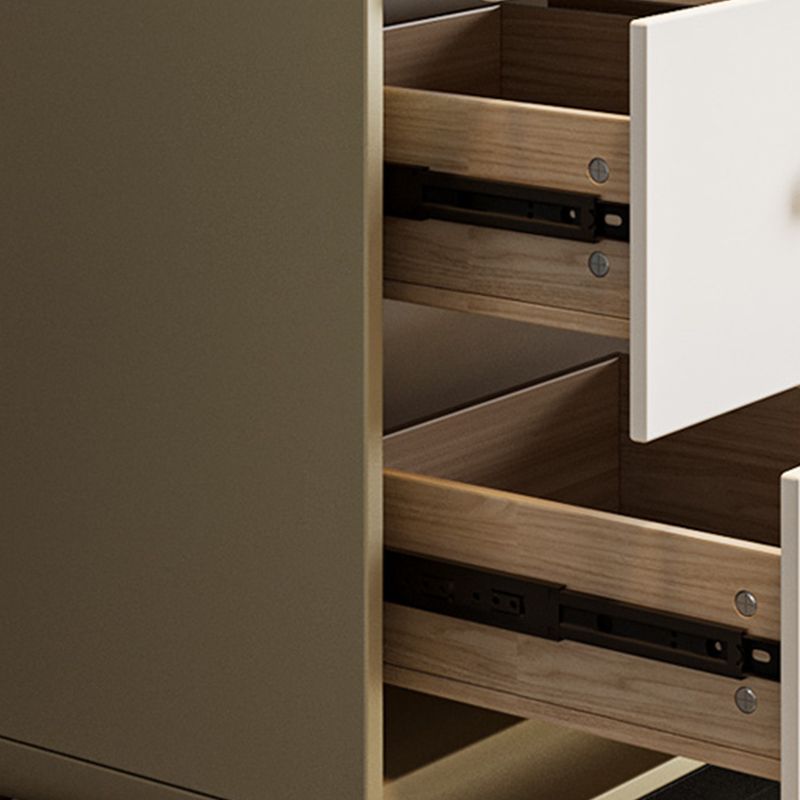 Classic Glam Horizontal Double Dresser Rubber Wood Storage Chest Dresser for Bedroom