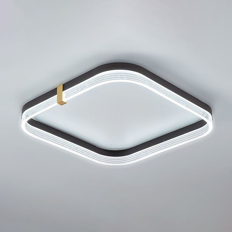 Moderne stijl acryl inbouw plafondarmatuur Geometrische 1-lichts gemonteerde led-verlichting
