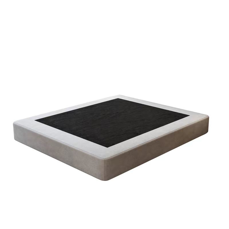 Contemporary Upholstered Wooden Bed Frame , 9.84" Platform Bed