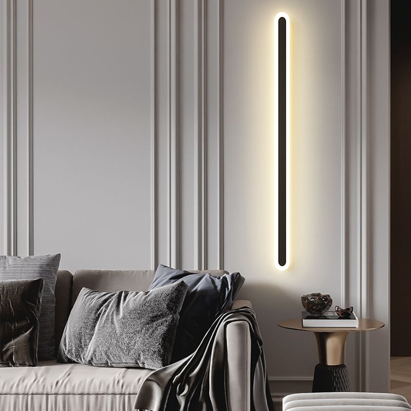 Lineare Form Metall Wandleuchten moderner Stil 1-Licht-Wandhalterung Beleuchtung