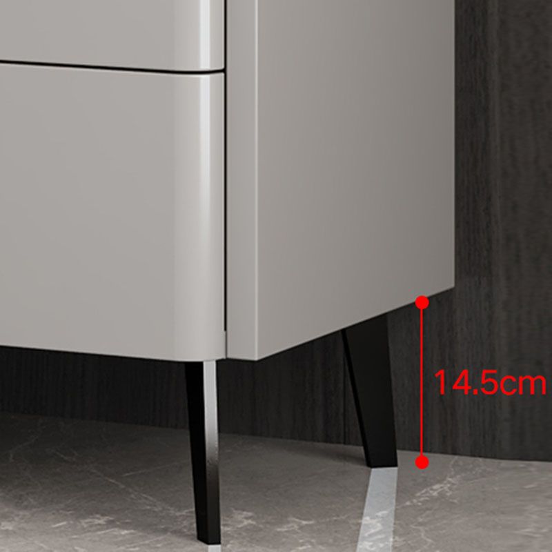 Contemporary Stone Top Storage Chest 15.75" Width Dresser for Bedroom