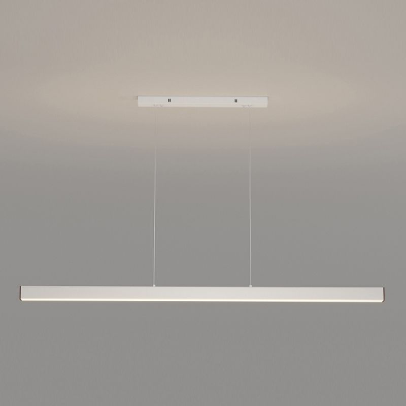 Modern Simple Style Island Lamp Long Strip LED Hanging Light for Dining Room