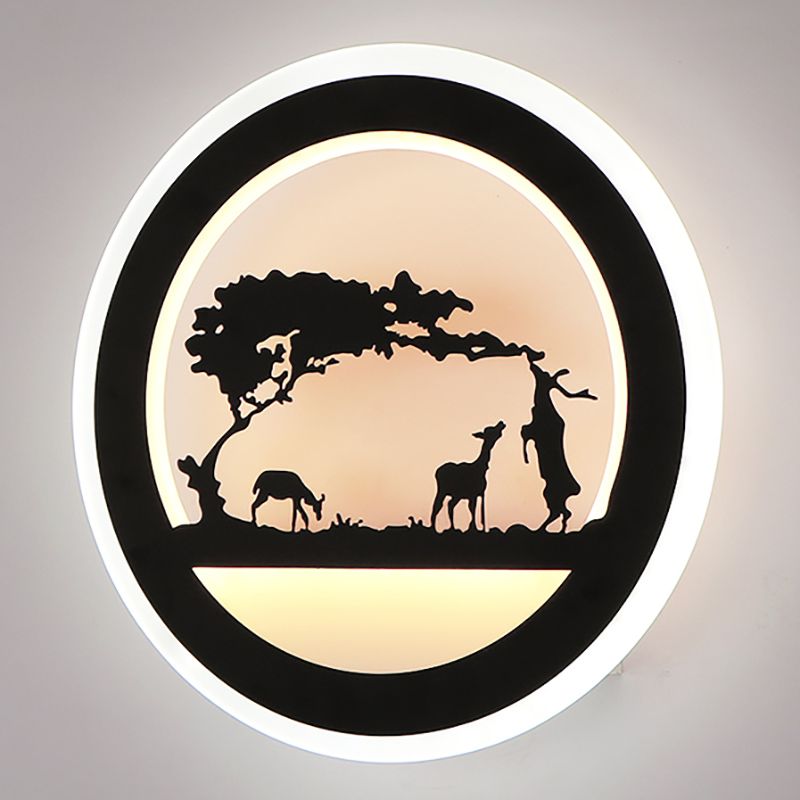 Unique Shape Metal Wall Light Modern Style 1-Light Wall Mounted Light Fixture