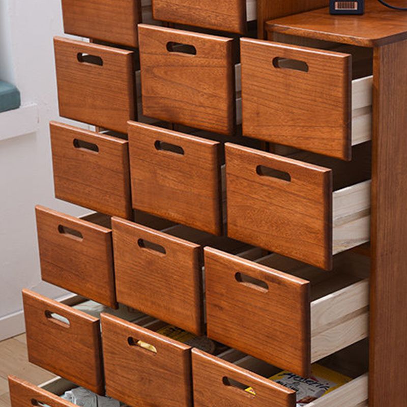 Solid Wood Rectangle Accent Chest with Drawers Chest 7.87" Long