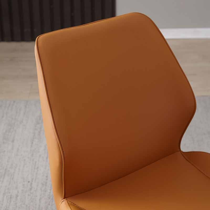 Sillas de comedor de estilo moderno, sillas laterales de metal sin brazos para cocina