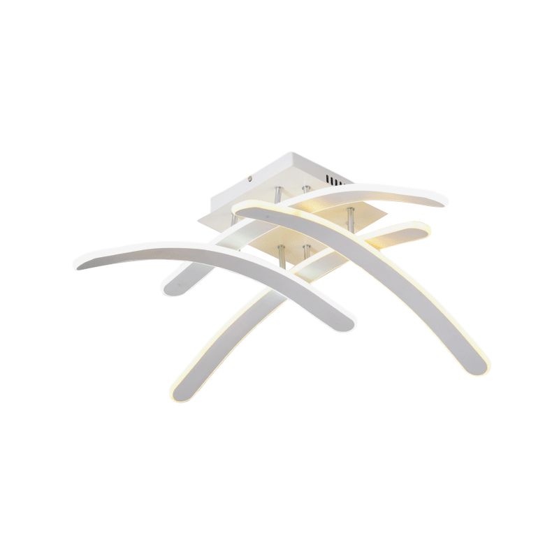 Cross Bedroom Flush Mount Ceiling Light Acrylic LED Modernism Flush Mount Lamp in Warm/White Light