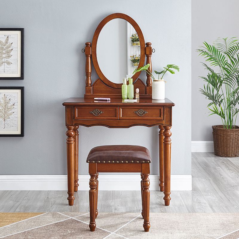 Wooden Vanity Dressing Table Traditional Vanity Makeup Table Set