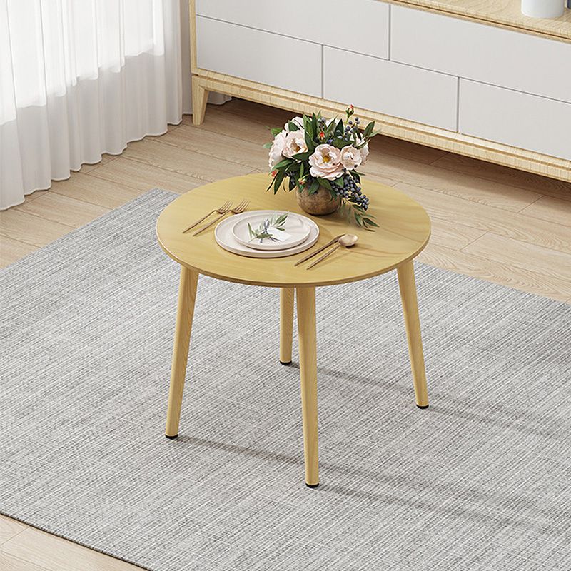 Modern Style Density Plank Wood/white Top Solid Wood Leg Coffee Table