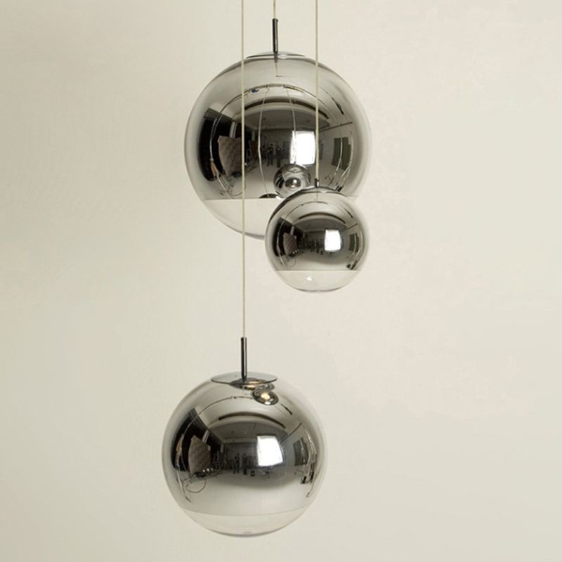 Moderne globale hängende Leuchten Glas 1 Licht Deckenhänger Licht